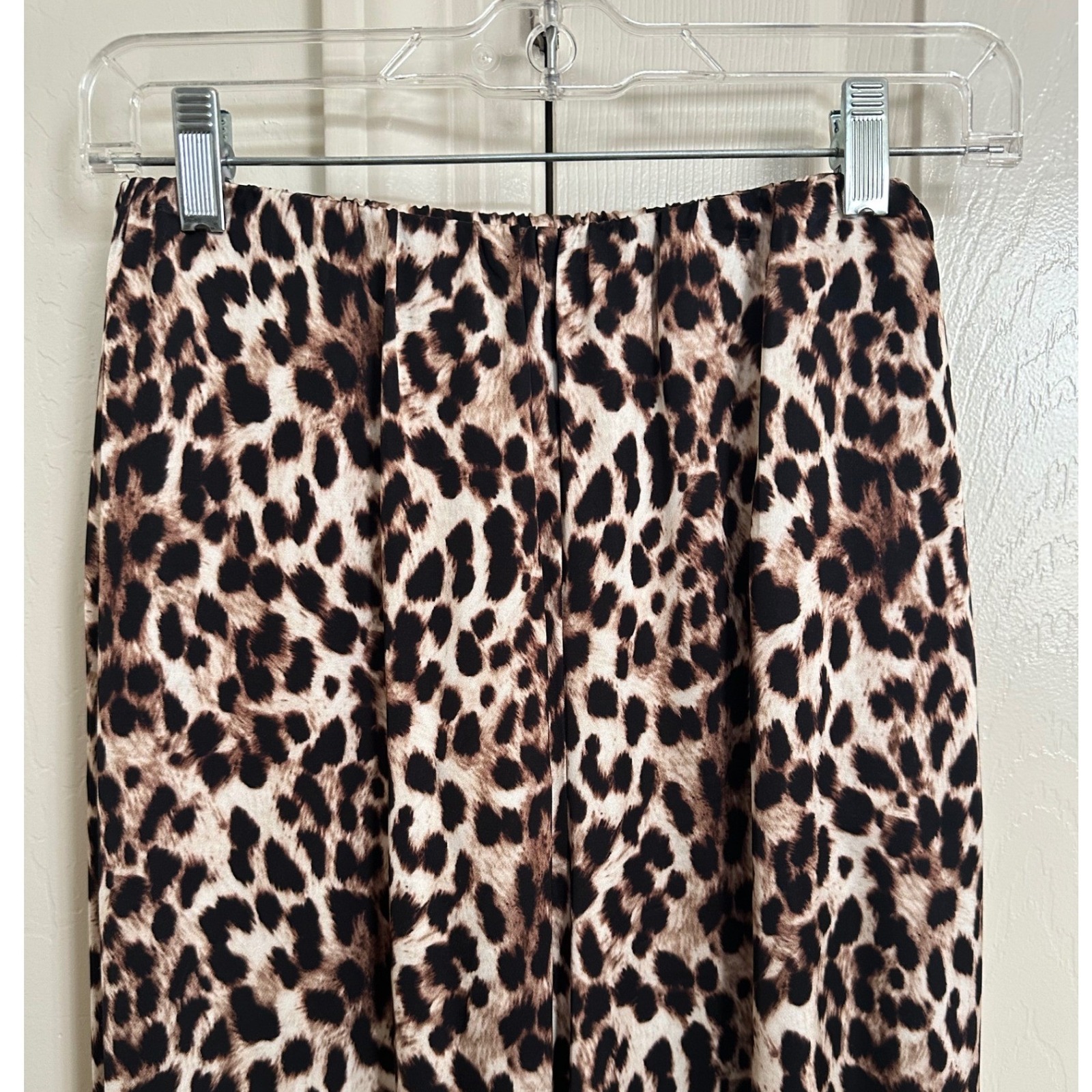 Nwt Jaki London Helena Elastic Waist Satin Trousers Leopard Print Xs — image 3 of 8